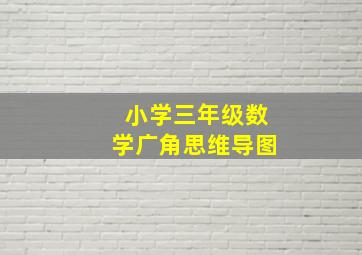 小学三年级数学广角思维导图