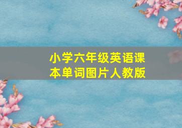 小学六年级英语课本单词图片人教版