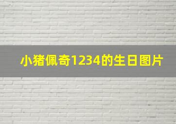 小猪佩奇1234的生日图片