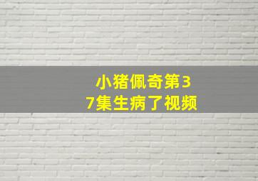 小猪佩奇第37集生病了视频