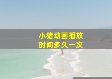 小猪动画播放时间多久一次