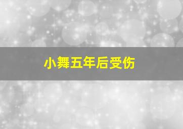 小舞五年后受伤