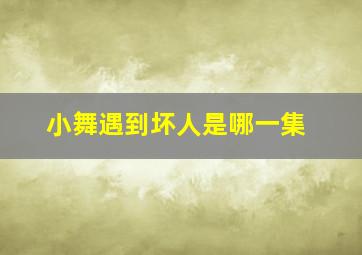 小舞遇到坏人是哪一集