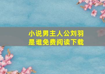 小说男主人公刘羽是谁免费阅读下载