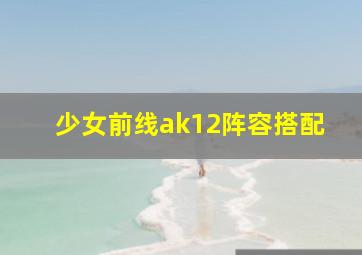 少女前线ak12阵容搭配