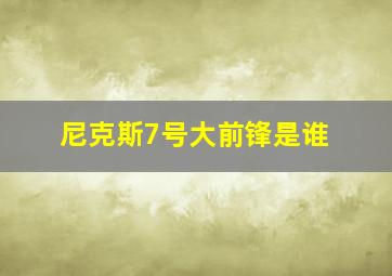 尼克斯7号大前锋是谁