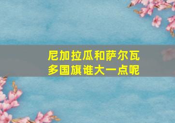 尼加拉瓜和萨尔瓦多国旗谁大一点呢