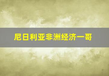 尼日利亚非洲经济一哥