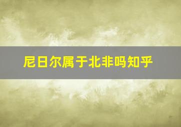 尼日尔属于北非吗知乎