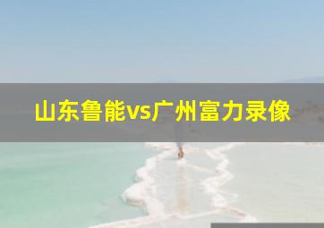 山东鲁能vs广州富力录像