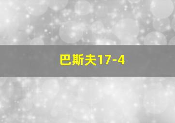 巴斯夫17-4