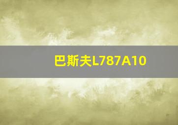 巴斯夫L787A10