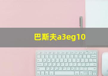 巴斯夫a3eg10