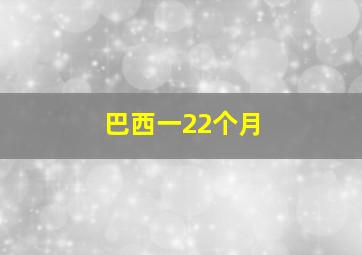 巴西一22个月