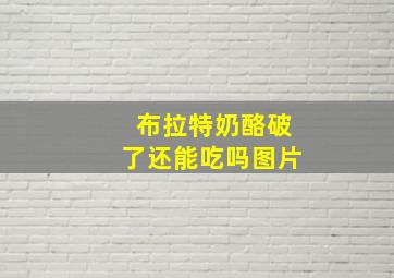 布拉特奶酪破了还能吃吗图片