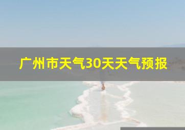 广州市天气30天天气预报