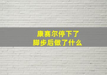 康赛尔停下了脚步后做了什么