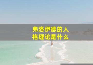 弗洛伊德的人格理论是什么