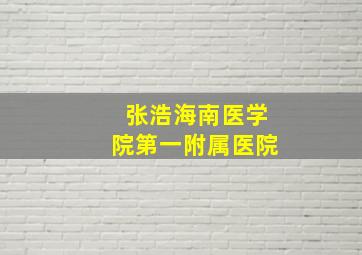 张浩海南医学院第一附属医院