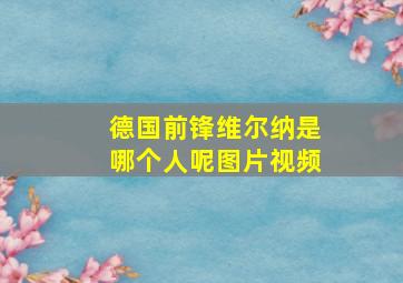 德国前锋维尔纳是哪个人呢图片视频