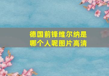 德国前锋维尔纳是哪个人呢图片高清