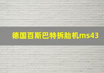 德国百斯巴特拆胎机ms43