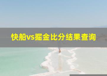 快船vs掘金比分结果查询