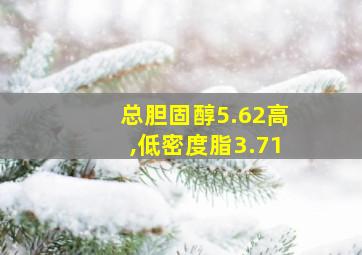 总胆固醇5.62高,低密度脂3.71