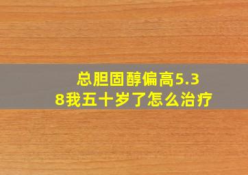 总胆固醇偏高5.38我五十岁了怎么治疗