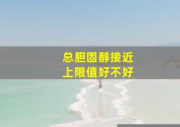 总胆固醇接近上限值好不好