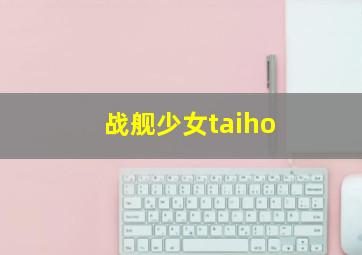 战舰少女taiho