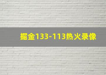 掘金133-113热火录像