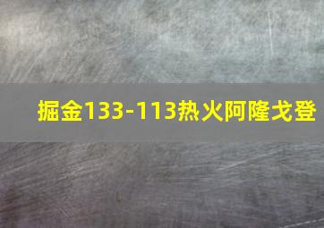 掘金133-113热火阿隆戈登