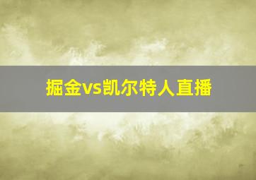 掘金vs凯尔特人直播