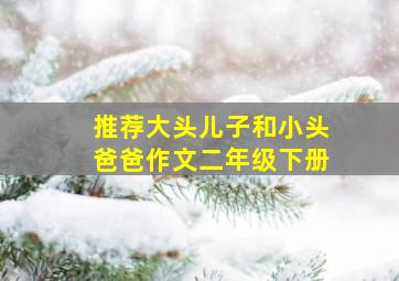 推荐大头儿子和小头爸爸作文二年级下册