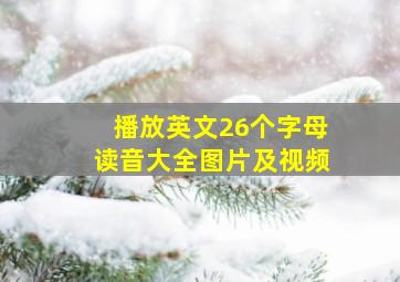 播放英文26个字母读音大全图片及视频