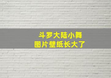 斗罗大陆小舞图片壁纸长大了