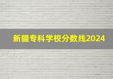 新疆专科学校分数线2024