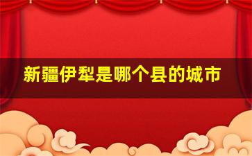 新疆伊犁是哪个县的城市