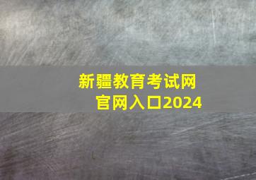 新疆教育考试网官网入口2024