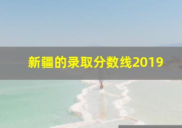 新疆的录取分数线2019