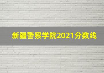 新疆警察学院2021分数线