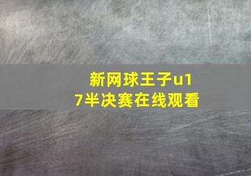 新网球王子u17半决赛在线观看