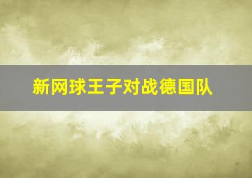 新网球王子对战德国队