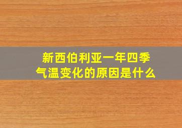 新西伯利亚一年四季气温变化的原因是什么