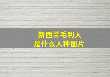 新西兰毛利人是什么人种图片