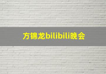 方锦龙bilibili晚会