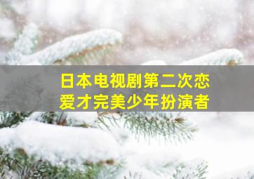 日本电视剧第二次恋爱才完美少年扮演者