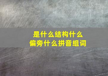 是什么结构什么偏旁什么拼音组词