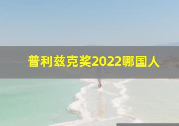 普利兹克奖2022哪国人